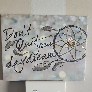 Dreamcatcher Wall Art with Inspirational Quote